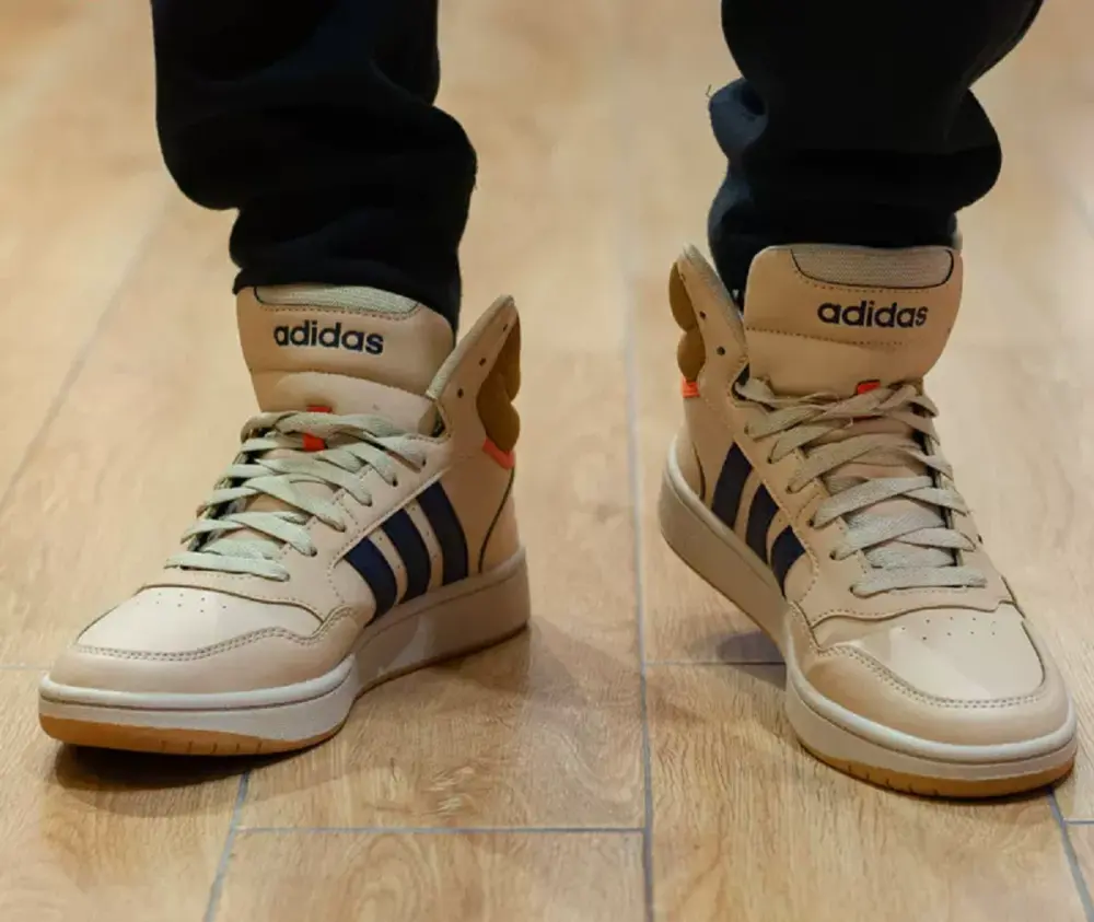 Giày Adidas Hoops 3.0 Mid Shoes 'Beige' GX9608 - Ảnh 4
