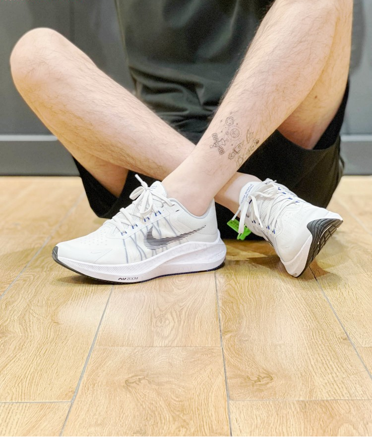 Giày Nike Air Zoom Winflo 8 Low-Top Running Shoes 'White' CW3419-008 - Ảnh 5