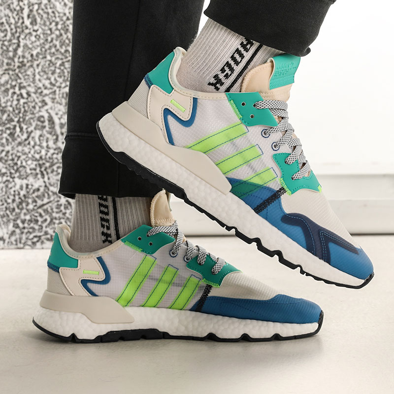 Giày Adidas Nite Jogger Marathon 'Blue Neon' FY3095 - Ảnh 3