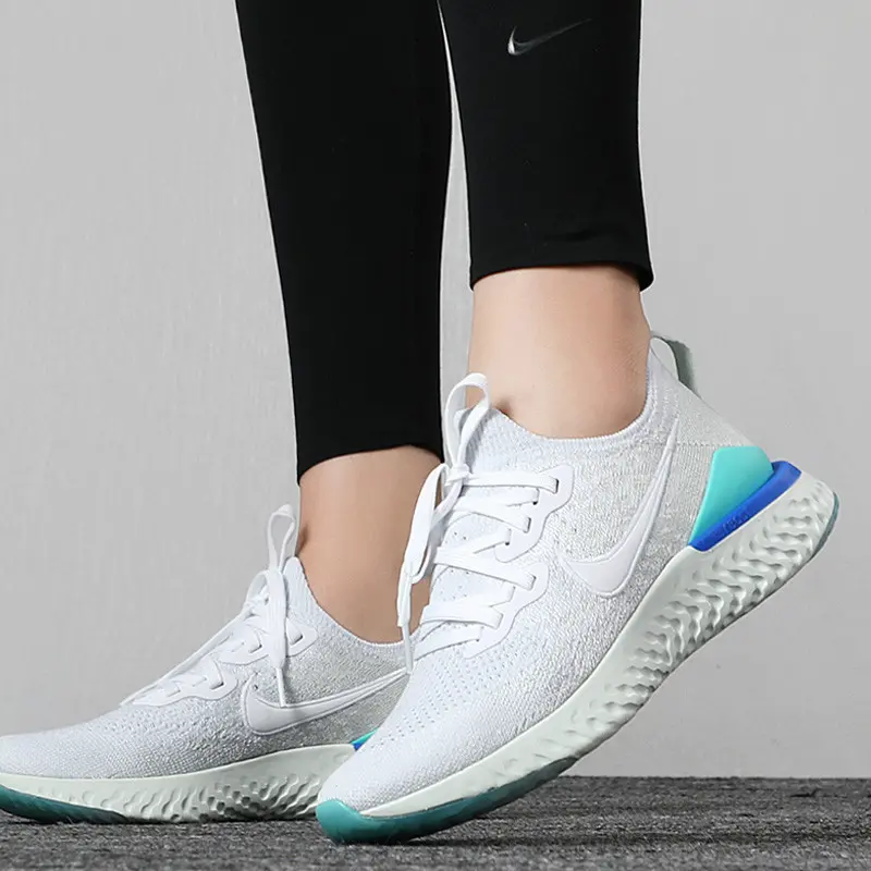 Giày Nike Wmns Epic React Flyknit 2 'White Light Aqua' BQ8927-105 - Ảnh 3