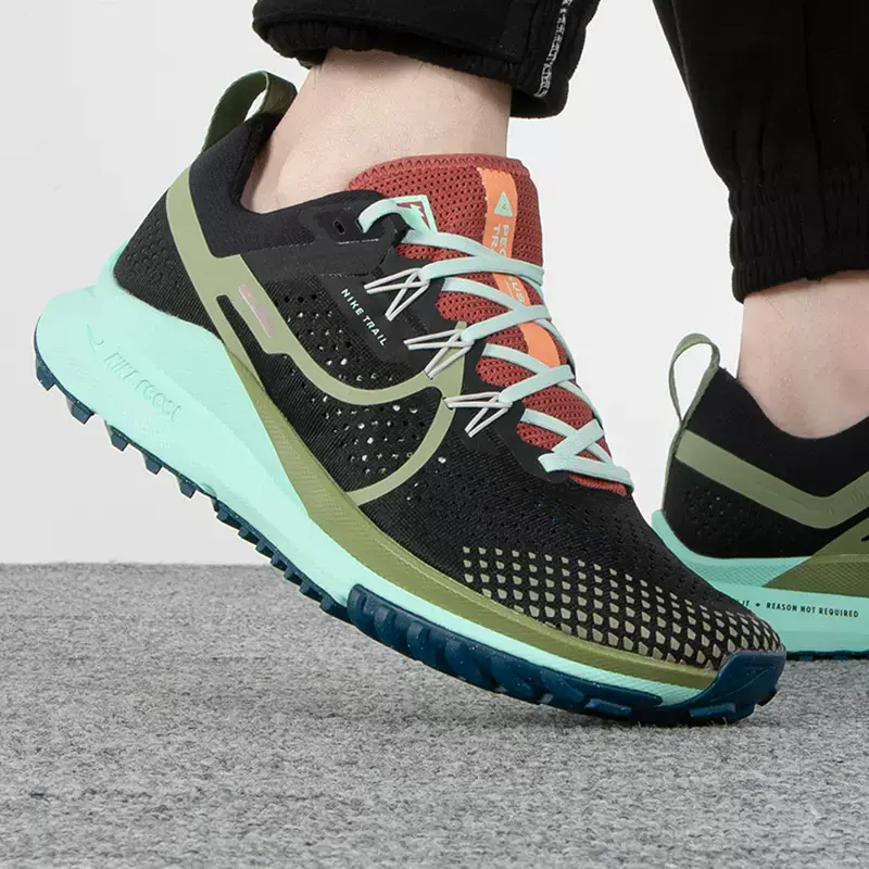 Giày Nike React Pegasus Trail 4 'Black Alligator Mint' DJ6158-004 - Ảnh 5
