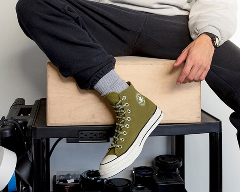 Giày Converse Chuck 70 High Gore-Tex Utility 'Dark Moss' 168859C - Ảnh 7