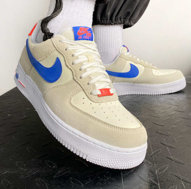 Giày Nike Air Force 1 '07 LV8 'Coconut Milk Hyper Royal' DM8314-100 - Ảnh 3