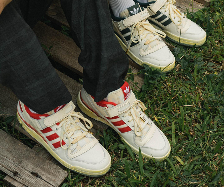 Giày Adidas Forum 84 Low AEC ‘White Red’ HR0557 - Ảnh 5