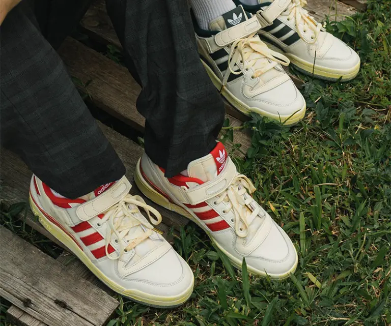 Giày Adidas Forum 84 Low AEC ‘White Red’ HR0557 - Ảnh 5