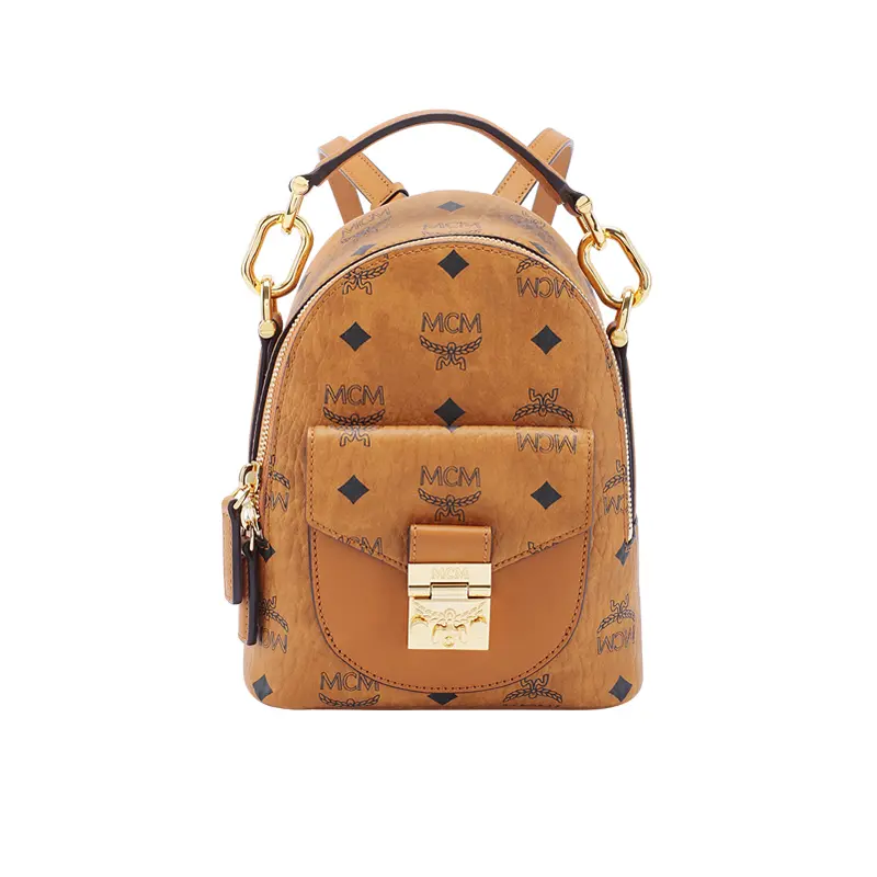 Balo MCM Patricia Backpack Visetos 'Cognac' MWKBSPA01CO001 - Ảnh 5