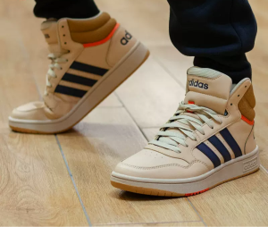 Alternative view of Giày Adidas Hoops 3.0 Mid Shoes 'Beige' GX9608