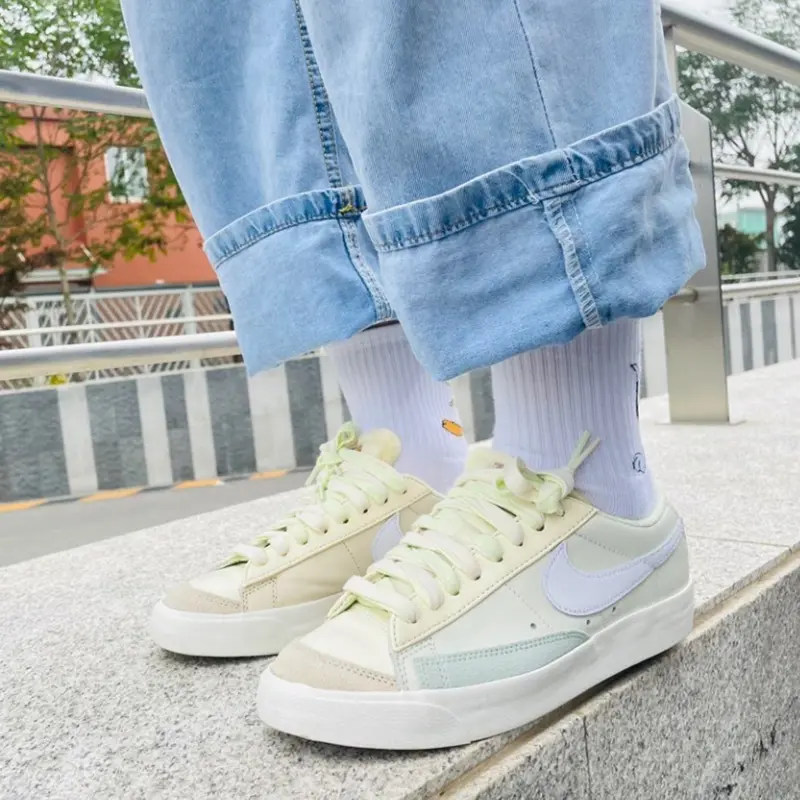 Giày Nike Wmns Blazer Low 77 'Green Ivory' DM7186-011 - Ảnh 4