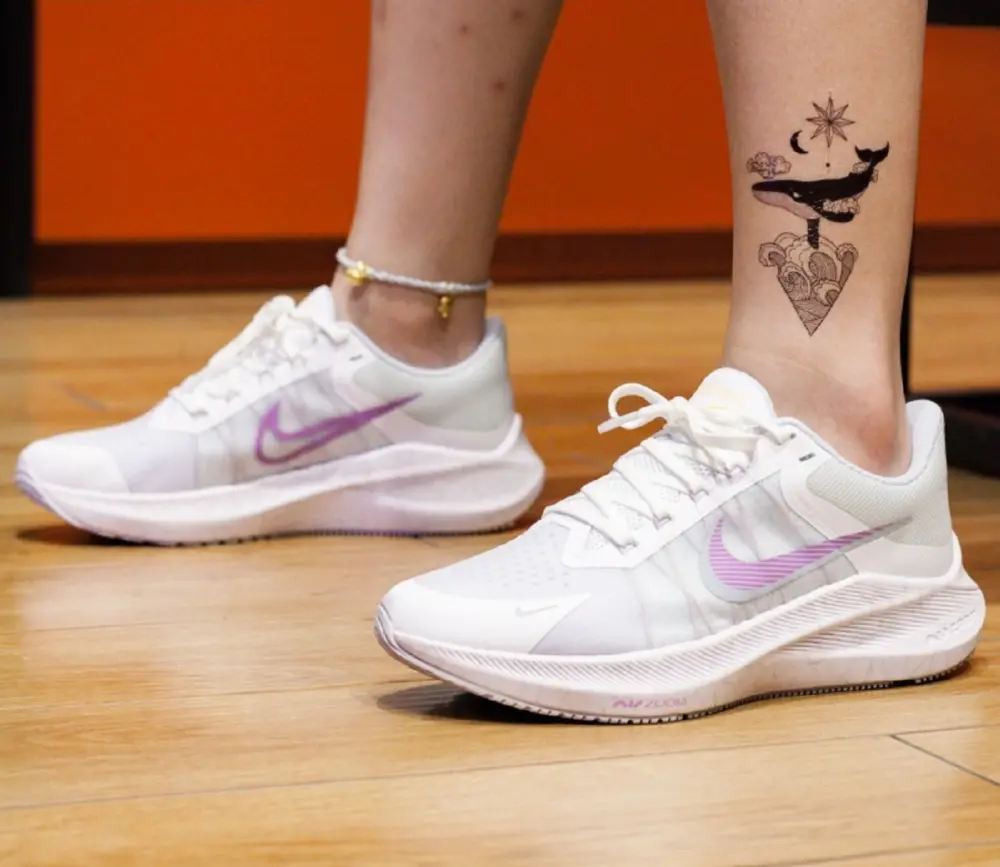 Giày Nike Wmns Zoom Winflo 8 'Football Grey Violet Shock' CW3421-102 - Ảnh 8
