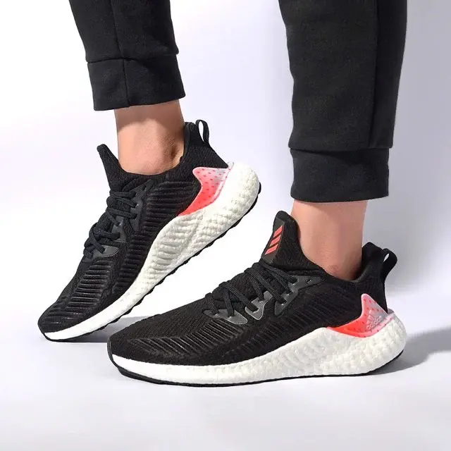 Alternative view of Giày Adidas Alphaboost 'Black White Red' EH3313
