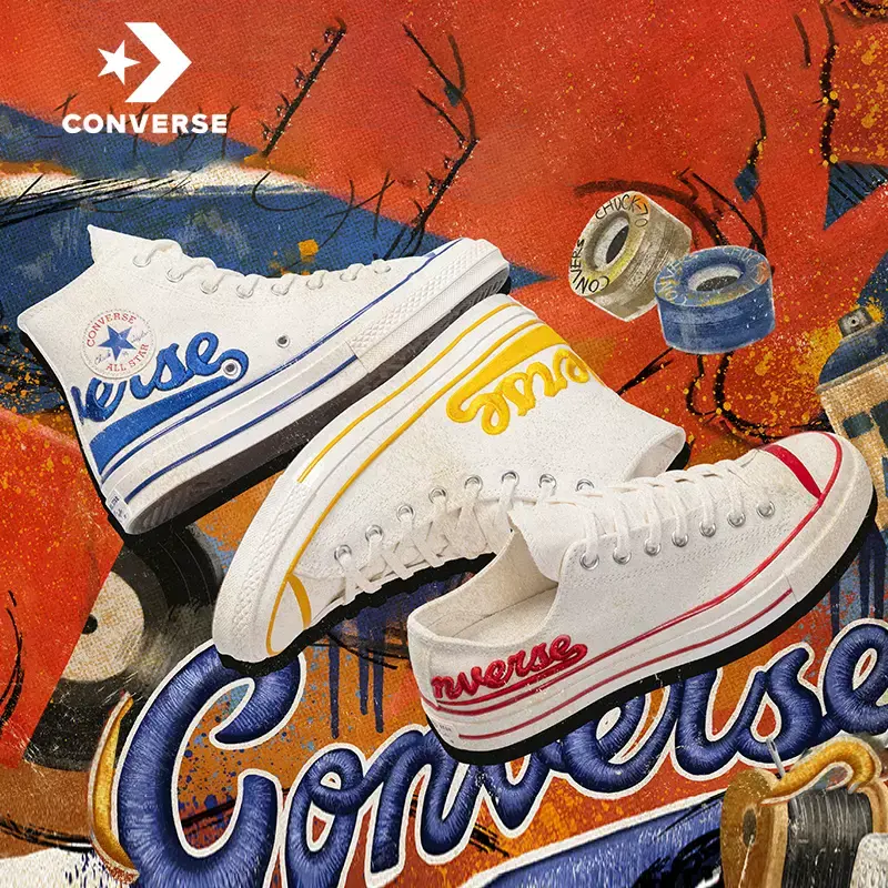 Alternative view of Giày Converse x Coca Cola Chuck 70s High Cream 'Yellow Egret' A04909C