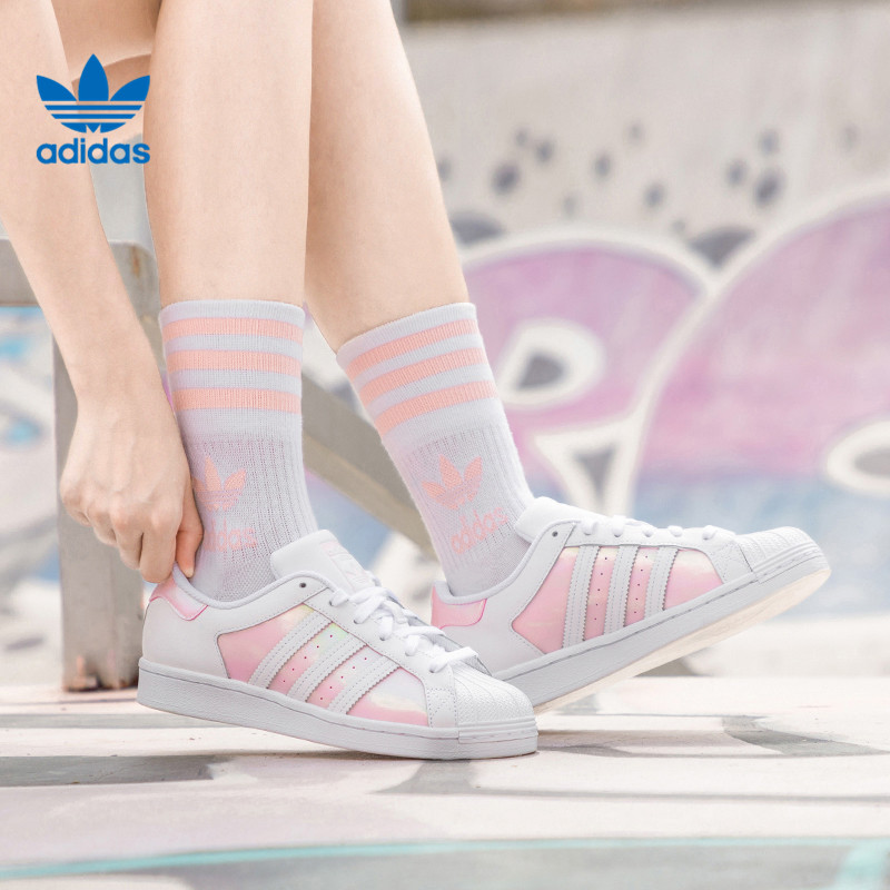 Giày Adidas Wmns Superstar 'White Clear Pink' FX6042 - Ảnh 7