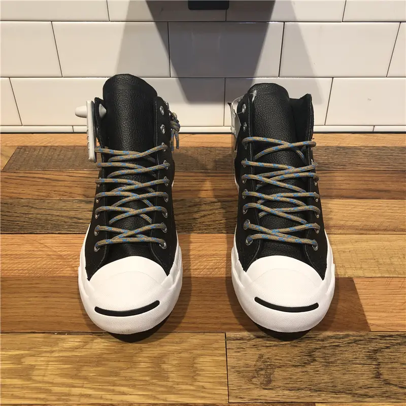 Giày Converse JackPurcell Leather Side Zipper High-Top 162845C - Ảnh 3