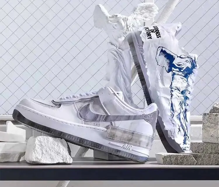 Giày Nike Wmns Air Force 1 Shadow 'Goddess of Victory' DJ4635-100 - Ảnh 4