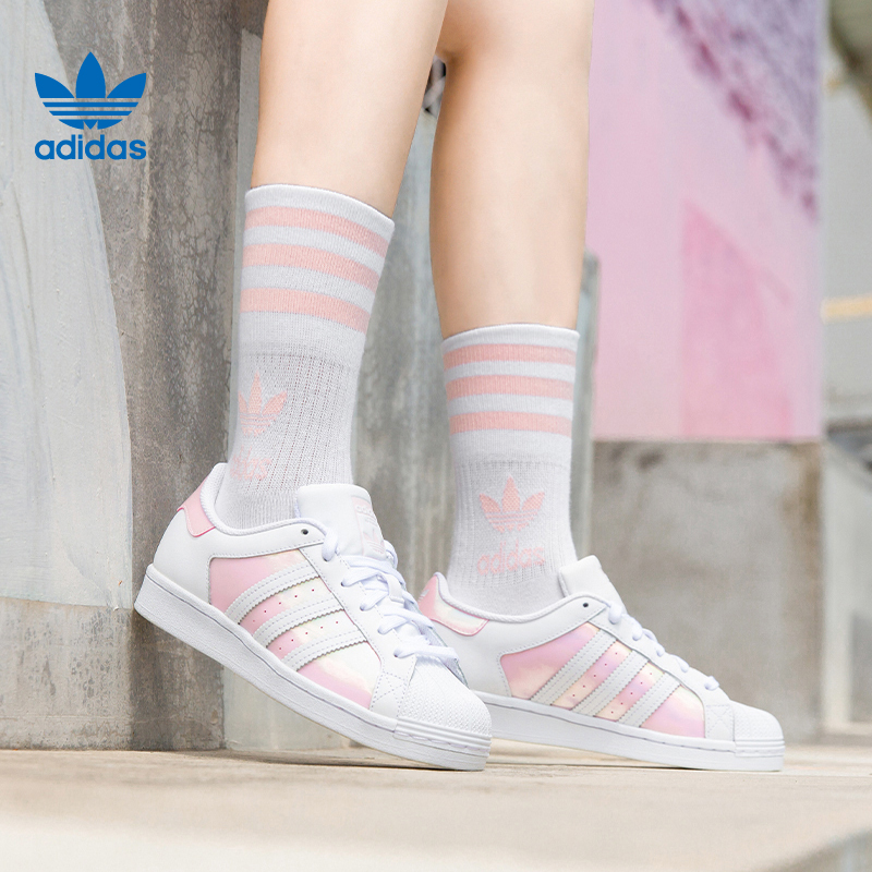 Giày Adidas Wmns Superstar 'White Clear Pink' FX6042 - Ảnh 9