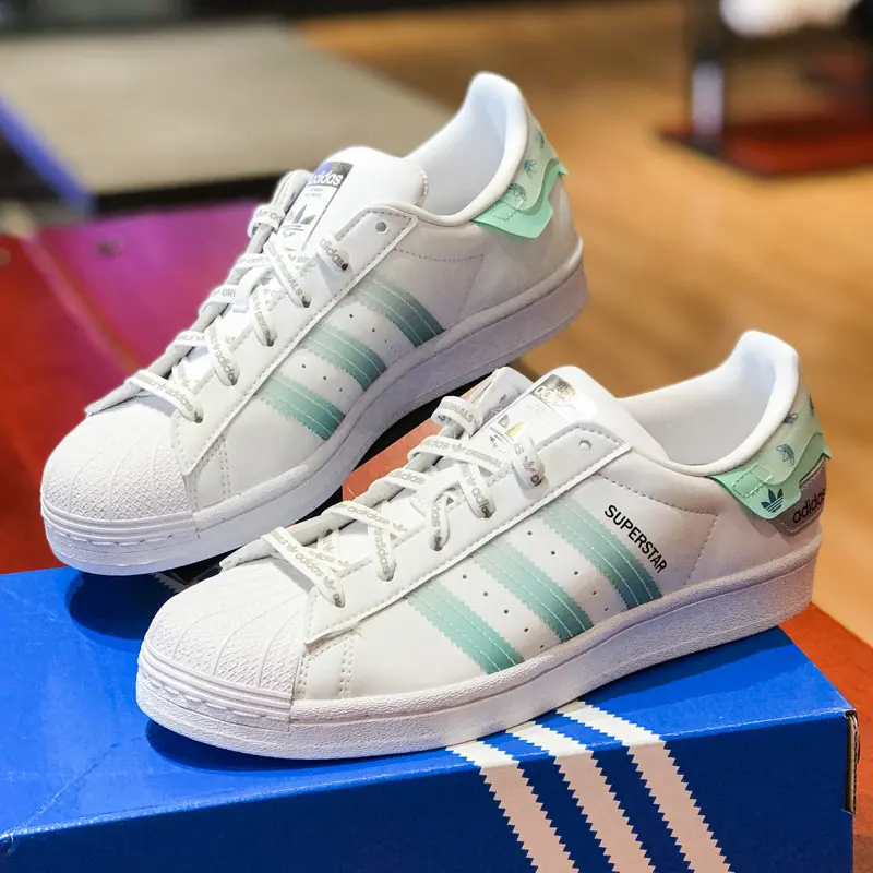 Alternative view of Giày Adidas Superstar 'White Green' GX2974