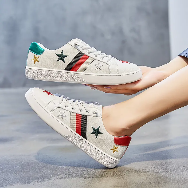 Giày Gucci Wmns Ace 'Stars' 454562-DOP50-9076 - Ảnh 7