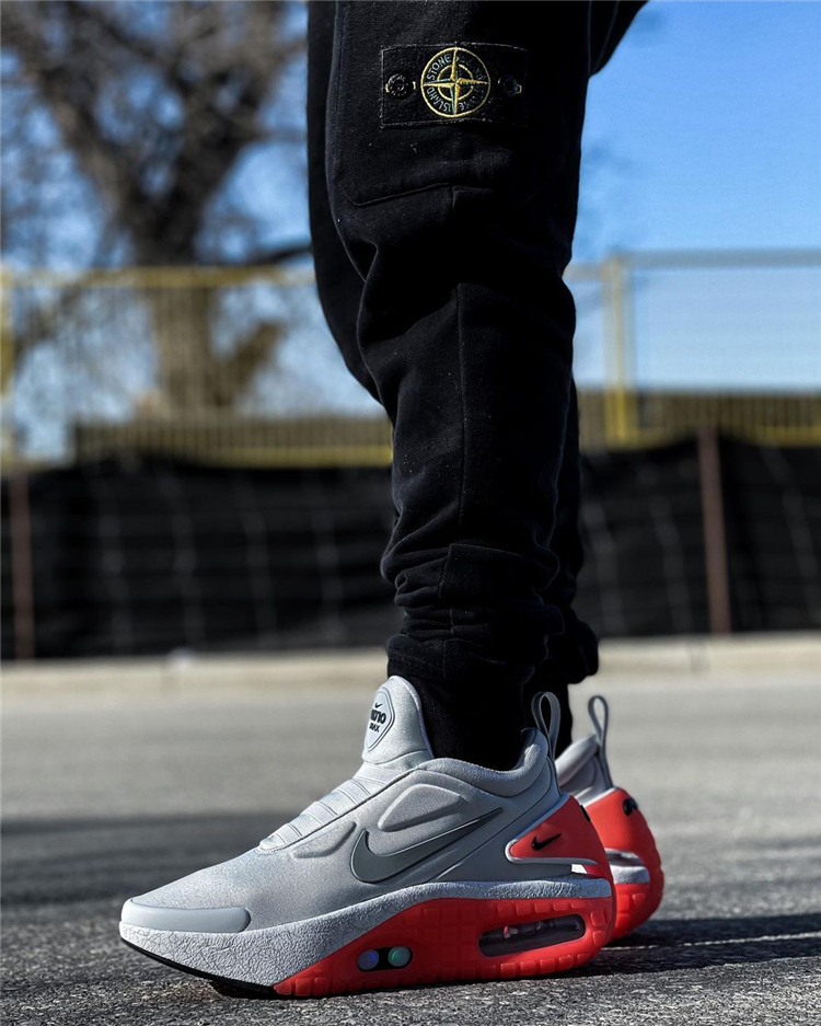 Giày Nike Adapt Auto Max Pure 'Grey Red' CW7271-002 - Ảnh 5