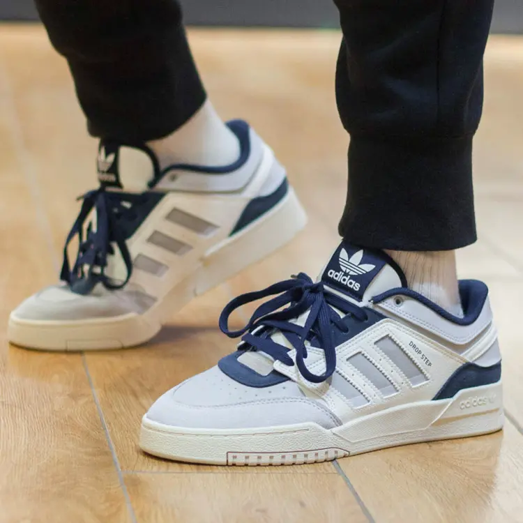 Alternative view of Giày Adidas Drop Step Low 'Off White Halo Blue' HQ7119