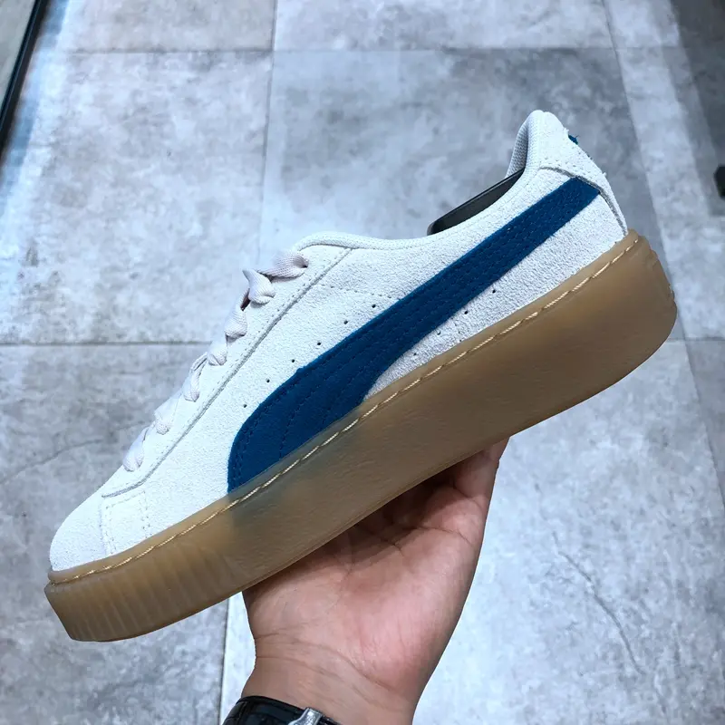 Giày Puma Suede Platform Core 'Grey Blue' 373934-02 - Ảnh 3