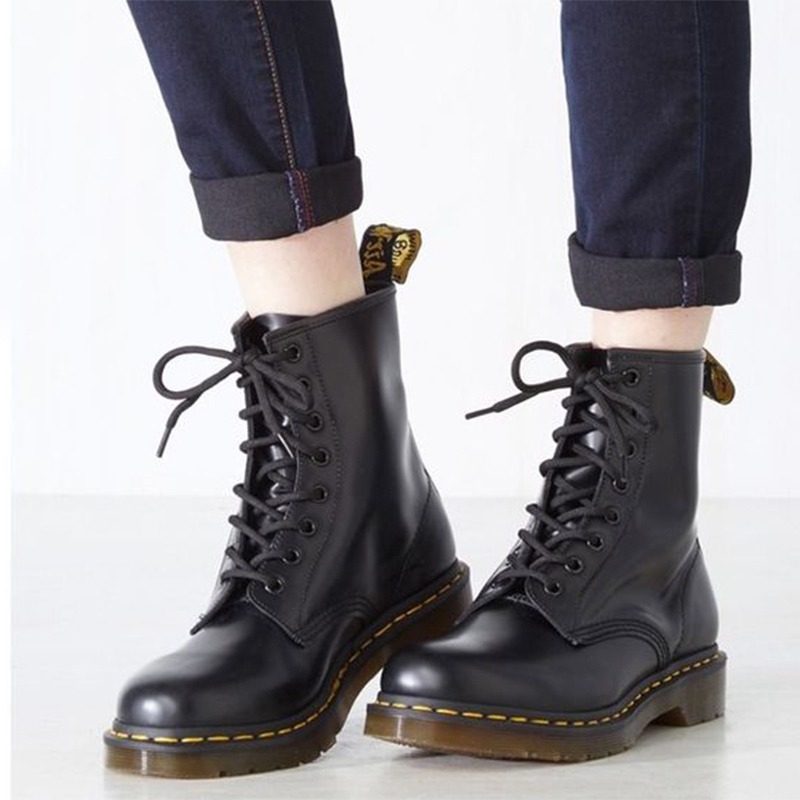 Giày Dr. Martens 1460 Black Nappa Smooth Leather Ankle Boots 11822002 - Ảnh 2