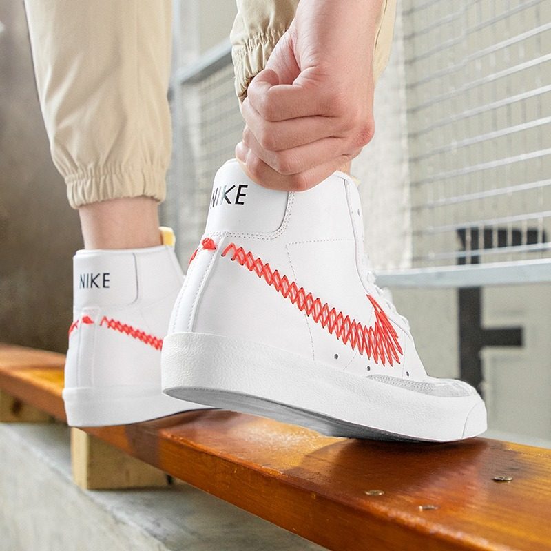 Giày Nike Blazer Mid '77 GS 'Double Zig Zag Stitched Swoosh' DJ2008-161 - Ảnh 7