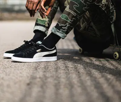 Giày Puma Suede Classic 'Black White' 352634-03 - Ảnh 8