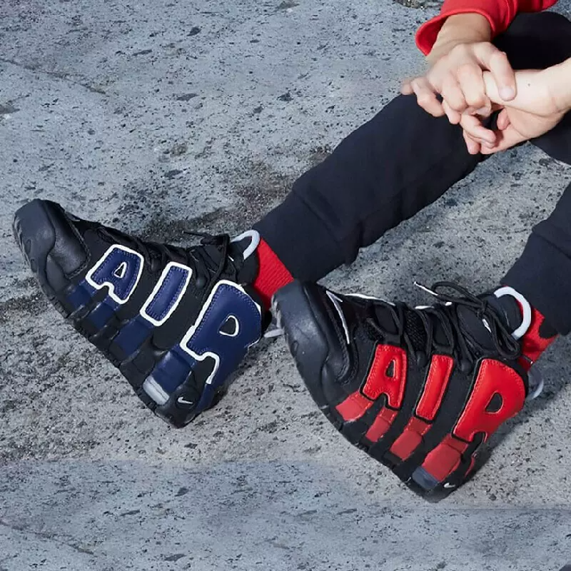 Giày Nike Air More Uptempo Alternates Split 'Navy Red' DM0017-001 - Ảnh 4
