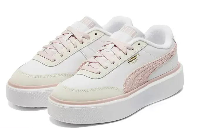 Alternative view of Giày Puma White Pink Sneakers 381128-01