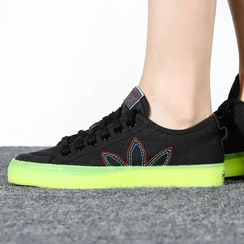 Alternative view of Giày Adidas Nizza 'Black Green' GX2730