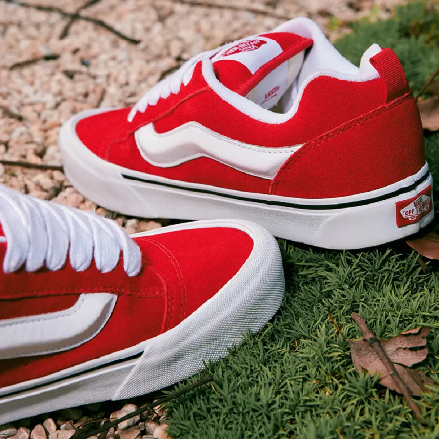 Giày Vans Knu Skool 'Red' VN0009QCJV6 - Ảnh 3