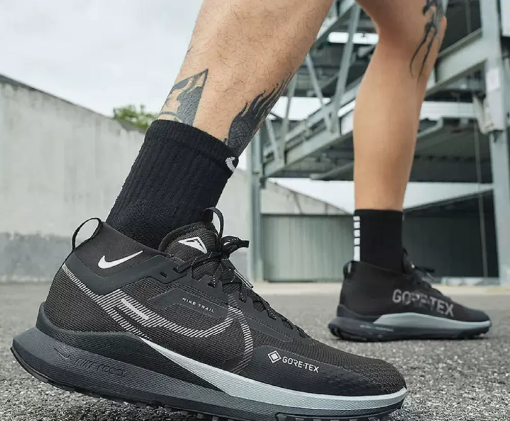 Giày Nike React Pegasus Trail 4 GORE-TEX 'Black Silver' DJ7926-001 - Ảnh 3