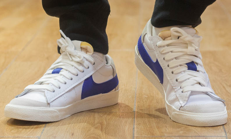 Giày Nike Blazer Low 77 Jumbo 'White Old Royal' DQ8768-100 - Ảnh 6