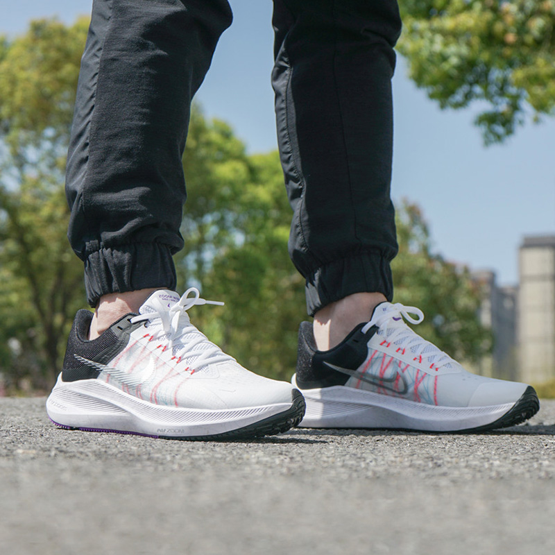 Giày Nike Winflo 8 'White Flash Crimson' CW3419-101 - Ảnh 6