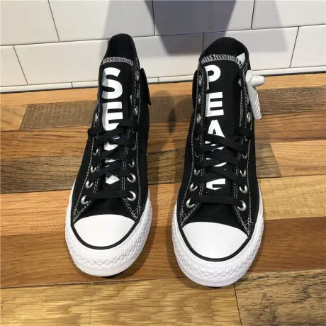 Giày Converse Chuck Taylor All Star High 'Seek Peace Black' 165766C - Ảnh 3