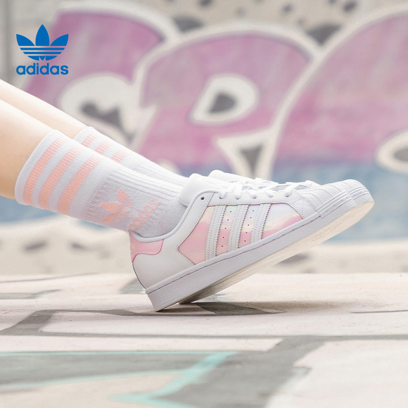 Giày Adidas Wmns Superstar 'White Clear Pink' FX6042 - Ảnh 5