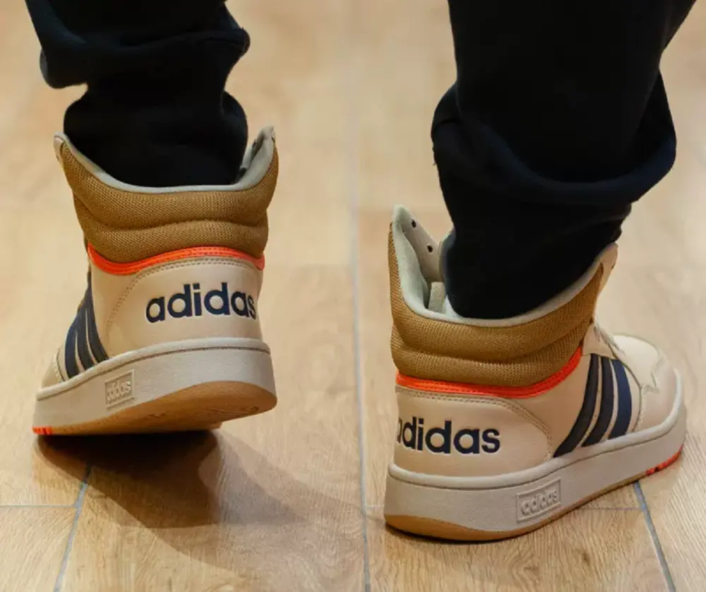 Giày Adidas Hoops 3.0 Mid Shoes 'Beige' GX9608 - Ảnh 3