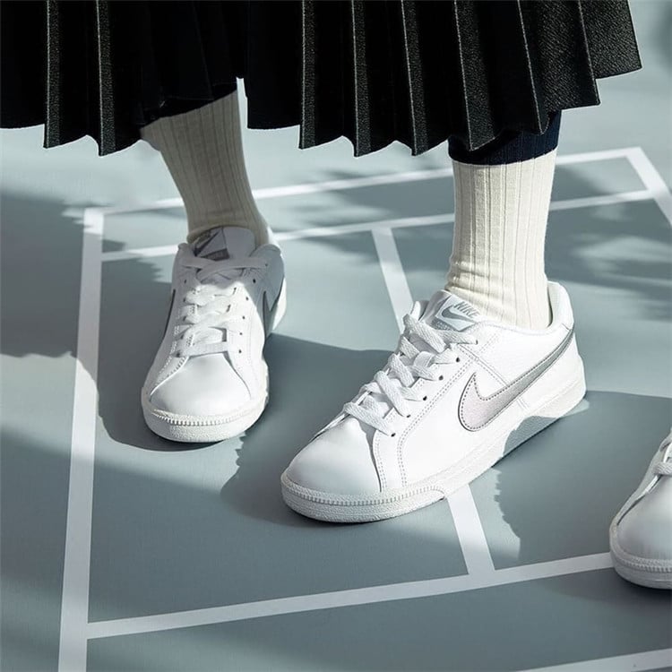 Giày Giày Nike Court Royale White Metallic Silver 749867-100 - Ảnh 2