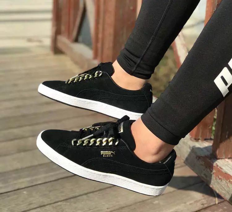 Giày Puma Classic X Chain 'Black Suede' 367391-03 - Ảnh 5