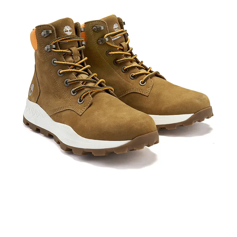 Giày Timberland Boots Brooklyn 6 Inch Wheat Nubuck Camel A2DSZ - Ảnh 5