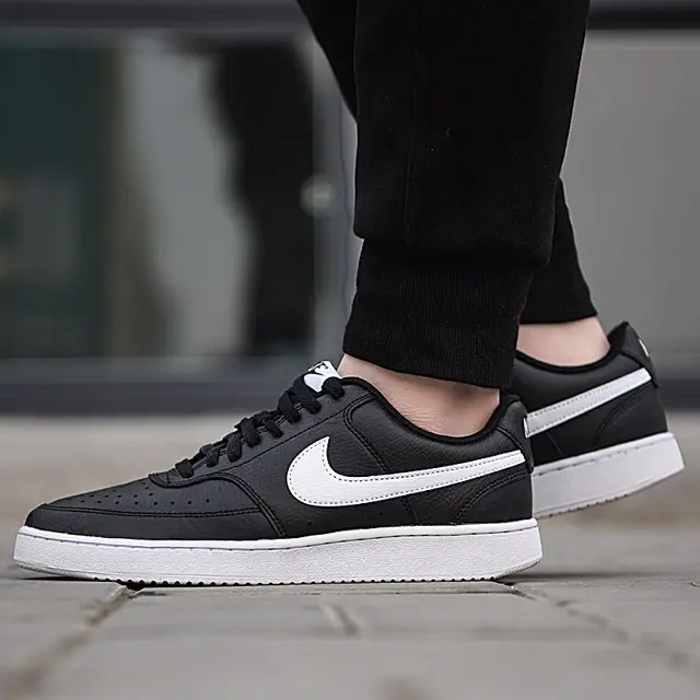 Giày Nike Court Vision Low 'Black White' CD5463-001 - Ảnh 4