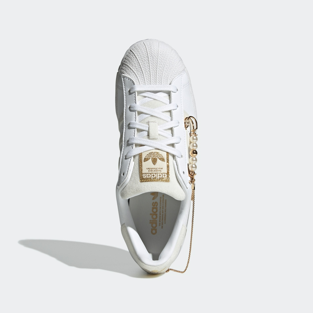 Giày Adidas Superstar Cloud White Off White Gold Metallic GZ3386 - Ảnh 3
