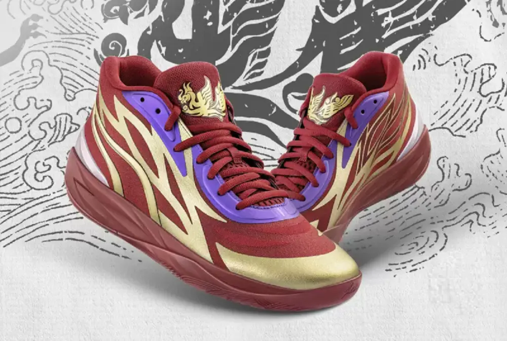 Alternative view of Giày Puma Mb.02 Phoenix 'Red Gold' 377435-01