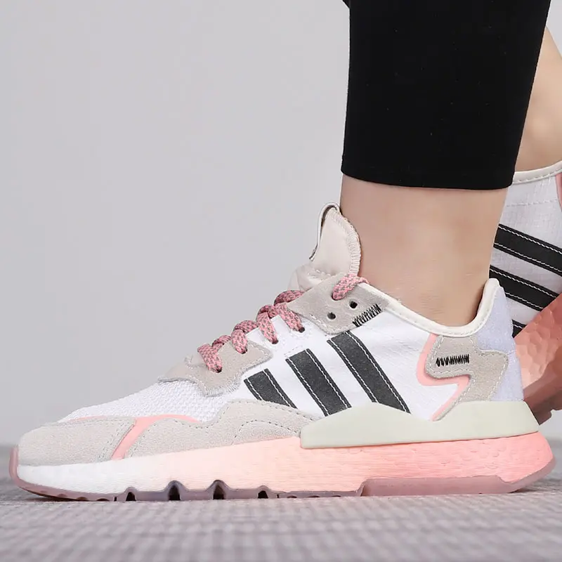 Alternative view of Giày Adidas Wmns Nite Jogger Boost 'Black Pink Grey' FV8431