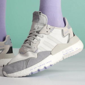 Alternative view of Giày Adidas Nite Jogger 'Cloud White Purple Grey' H03250