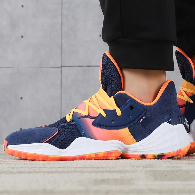 Alternative view of Giày Adidas Harden Vol 4 'Navy Orange' FX9202