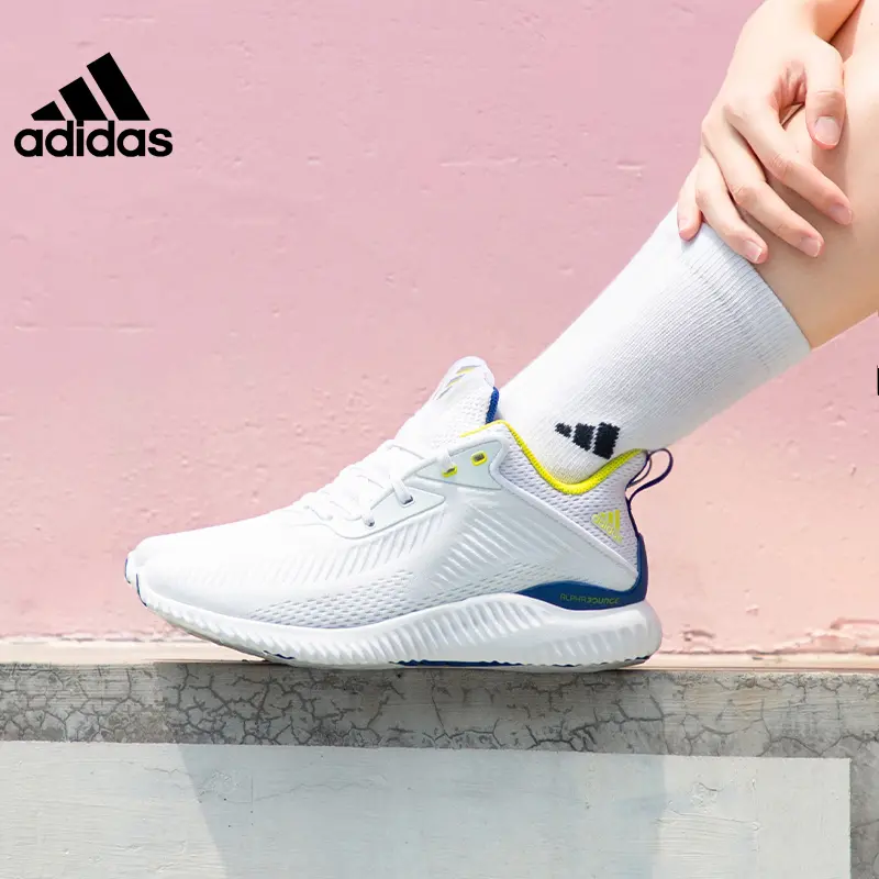 Alternative view of Giày Adidas Alphabounce EK 'White Royal Yellow' GY5083
