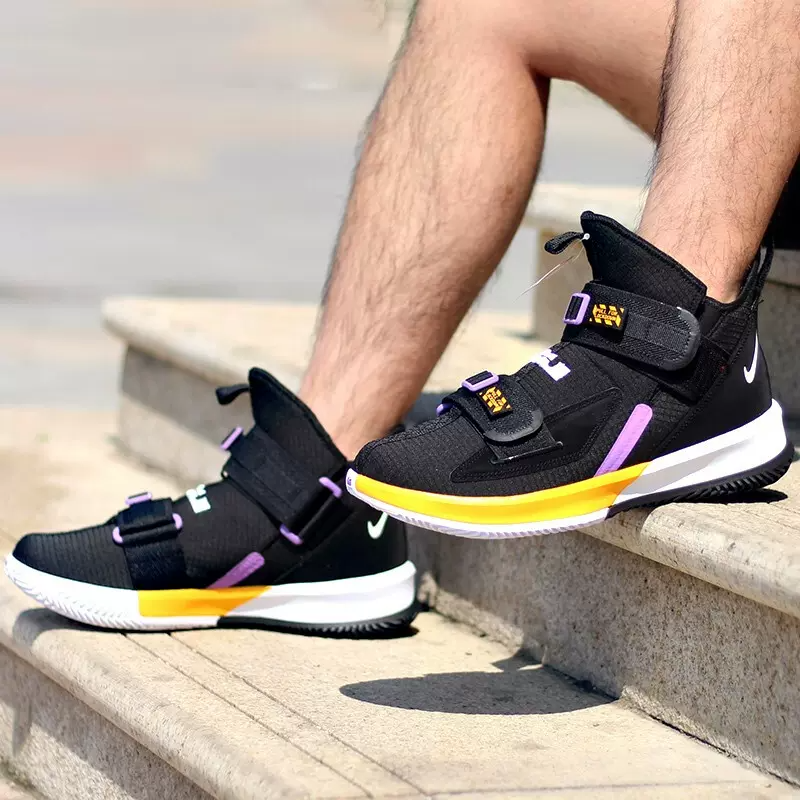 Giày Nike LeBron Soldier 13 'Black Yellow' AR4228-004 - Ảnh 3