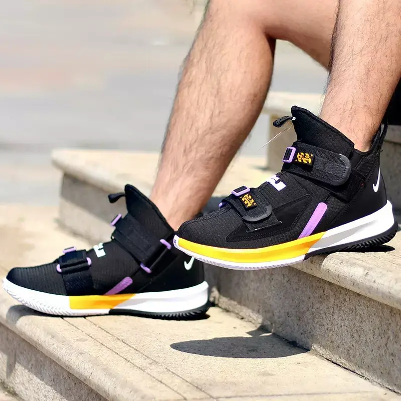 Giày Nike LeBron Soldier 13 'Black Yellow' AR4228-004 - Ảnh 3