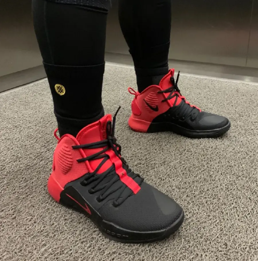 Giày Nike Hyperdunk X University 'Black Red' AO7890-600 - Ảnh 3